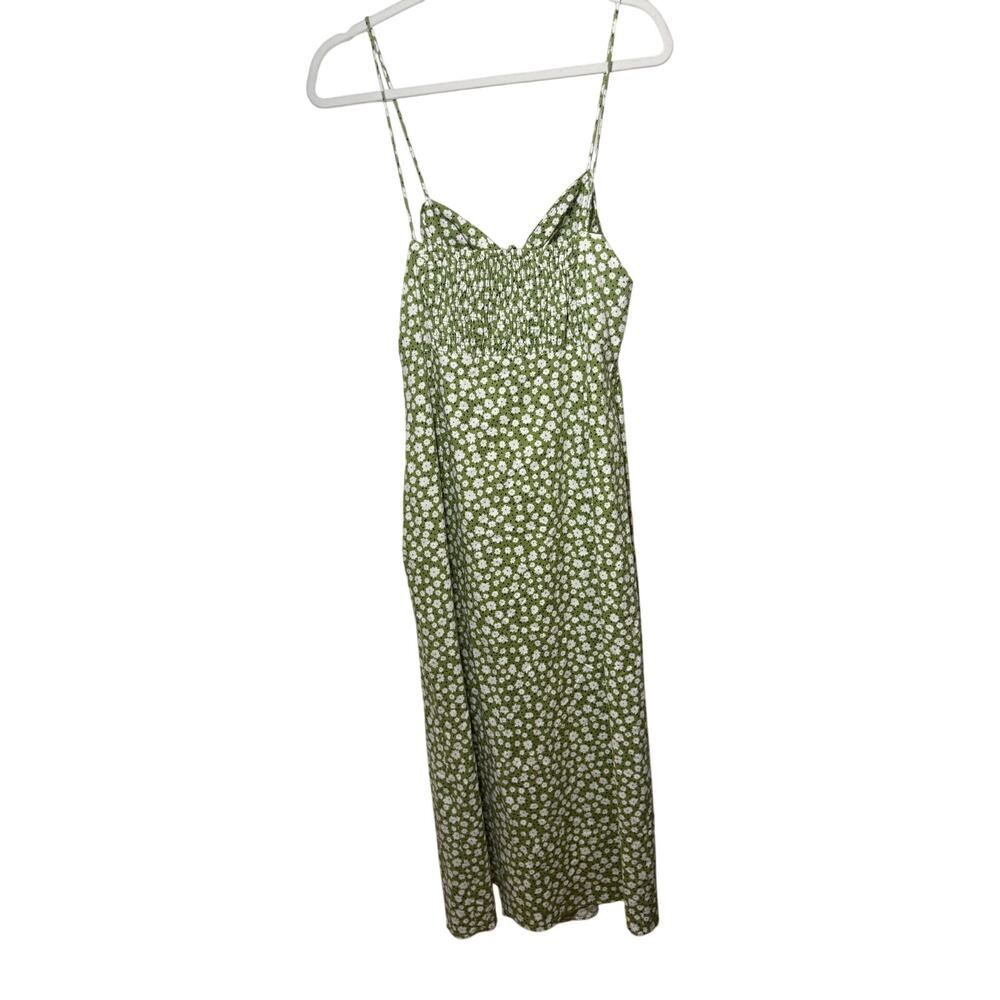 NWT Zara Linen Blend Floral Print Midi Dress Sz. XL - Picture 6 of 8